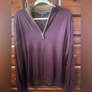 Maroon Quarter zip - Hart Schaffner Marx